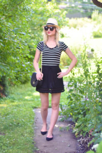 Striped_Tee_Black_Tassel_Skirt_Sam_Edelman_Flats_4