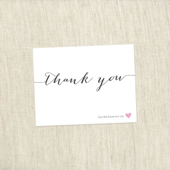 Simple Heart – Bridal Shower Thank You
