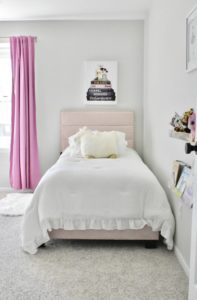 Toddler Girls Bedroom Blush Pink Bed